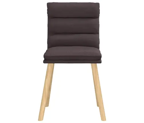 Valgomojo Kėdės, 4Vnt., Tamsiai Rudos Spalvos, Audinys