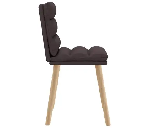 Valgomojo Kėdės, 4Vnt., Tamsiai Rudos Spalvos, Audinys