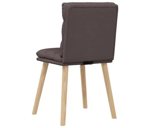 Valgomojo Kėdės, 4Vnt., Tamsiai Rudos Spalvos, Audinys