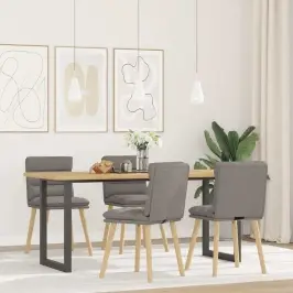 Valgomojo Kėdės, 4Vnt., Taupe Spalvos, Audinys