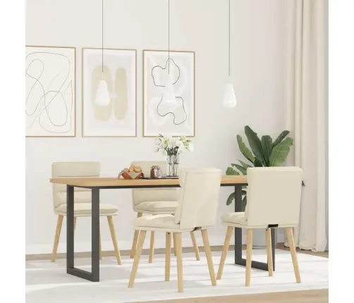 Virtuves Krēsli, 4 Gab., Lins Vidaxl Virtuves Krēsli, 4 Gab., Lins Vidaxl