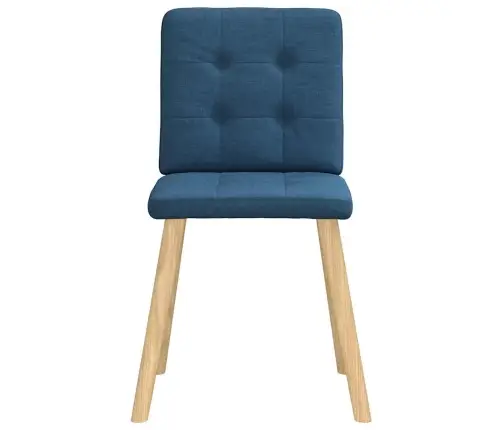 Valgomojo Kėdės, 6Vnt., Mėlynos Spalvos, Audinys, Pasukamos