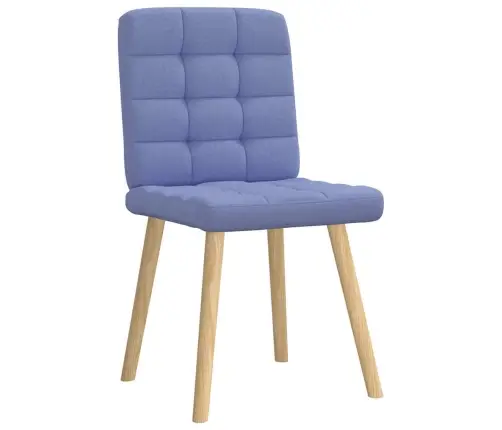 Virtuves Krēsli, 6 Gab., Džinsa Zils Audums Vidaxl