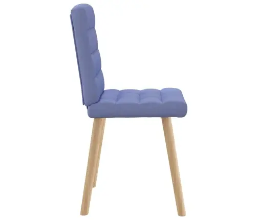 Virtuves Krēsli, 6 Gab., Džinsa Zils Audums Vidaxl