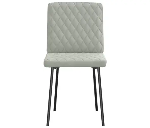 Virtuves Krēsli, 6 Gab., Gaiši Pelēks Samts Vidaxl