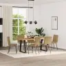 Virtuves Krēsli, 6 Gab., Brūns Samts Vidaxl