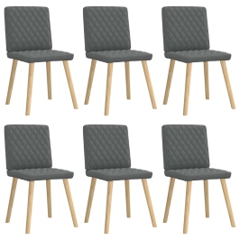 Söögitoolid 6 Tk, Tumehall, Kangas