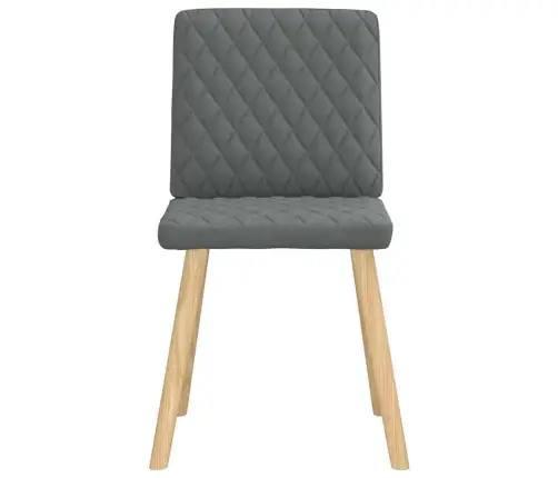 Virtuves Krēsli, 6 Gab., Tumši Pelēks Audums Vidaxl