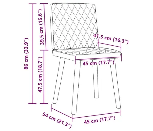 Virtuves Krēsli, 6 Gab., Tumši Pelēks Audums Vidaxl