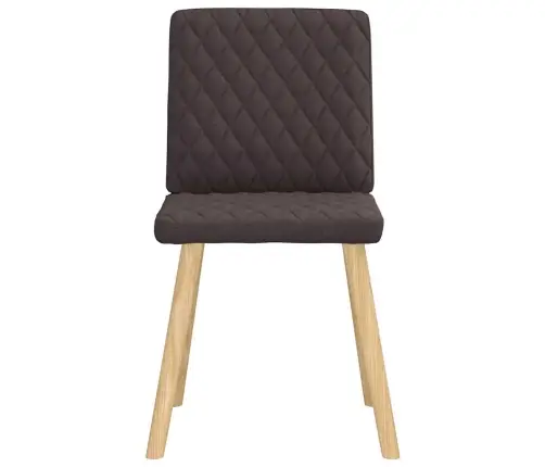 Virtuves Krēsli, 6 Gab., Tumši Brūns Audums Vidaxl