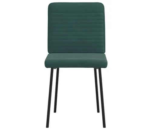 Virtuves Krēsli, 6 Gab., Tumši Zaļš Samts Vidaxl