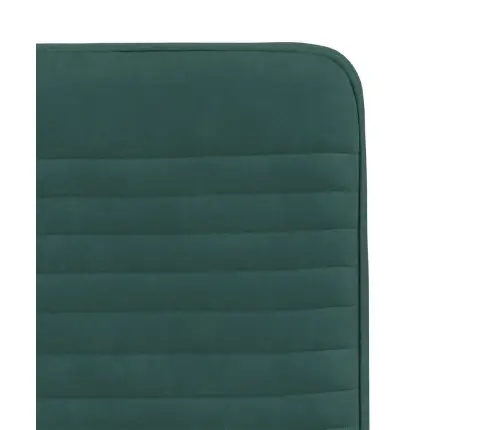 Virtuves Krēsli, 6 Gab., Tumši Zaļš Samts Vidaxl