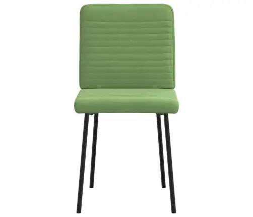 Valgomojo Kėdės, 6Vnt., Šviesiai Žalios Spalvos, Aksomas