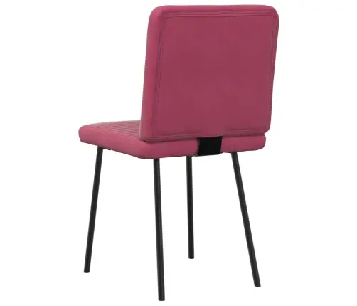 Söögitoolid 6 Tk, Veinipunane, Samet