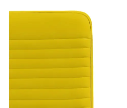 Virtuves Krēsli, 6 Gab., Dzeltens Samts Vidaxl