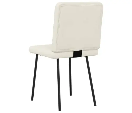 Valgomojo Kėdės, 6Vnt., Kreminės Spalvos, Aksomas