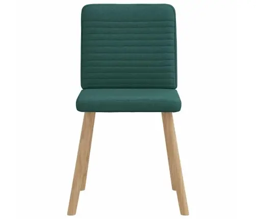 Virtuves Krēsli, 6 Gab., Tumši Zaļš Audums Vidaxl