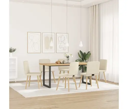 Virtuves Krēsli, 6 Gab., Lins Vidaxl