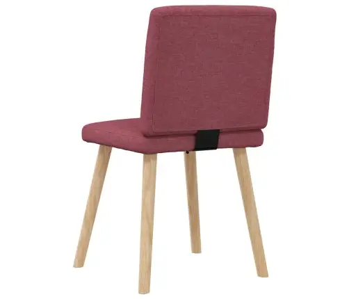Virtuves Krēsli, 6 Gab., Vīnsarkans Audums Vidaxl Virtuves Krēsli, 6 Gab., Vīnsarkans Audums Vidaxl