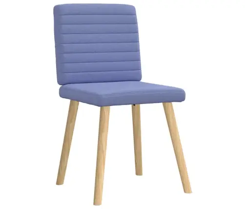 Valgomojo Kėdės, 6Vnt., Džinso Mėlynos Spalvos, Audinys Valgomojo Kėdės, 6Vnt., Džinso Mėlynos Spalvos, Audinys