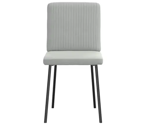 Virtuves Krēsli, 6 Gab., Gaiši Pelēks Samts Vidaxl