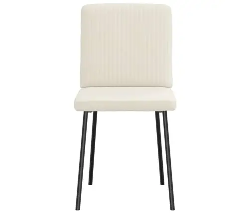 Virtuves Krēsli, 6 Gab., Krēmkrāsas Samts Vidaxl