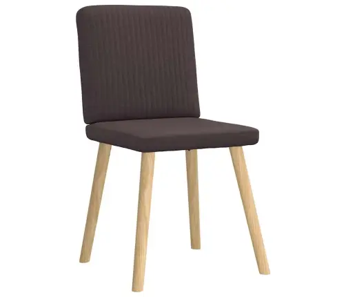 Virtuves Krēsli, 6 Gab., Tumši Brūns Audums Vidaxl