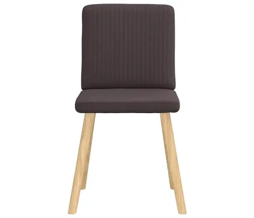 Virtuves Krēsli, 6 Gab., Tumši Brūns Audums Vidaxl