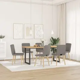 Söögitoolid 6 Tk, Pruunikashall, Kangas