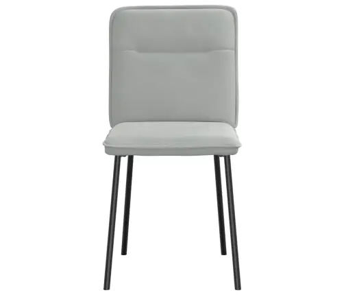 Virtuves Krēsli, 6 Gab., Gaiši Pelēks Samts Vidaxl