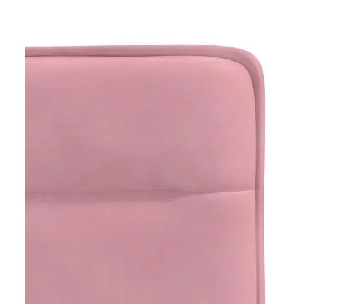 Virtuves Krēsli, 6 Gab., Rozā Samts Vidaxl
