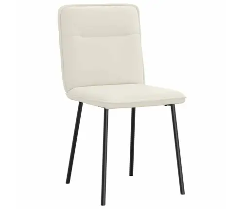 Valgomojo Kėdės, 6Vnt., Kreminės Spalvos, Aksomas