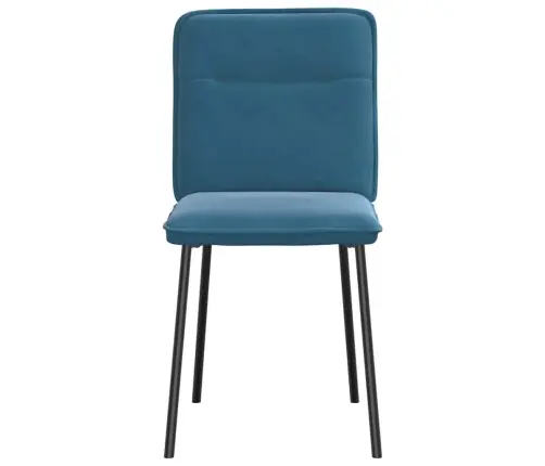 Virtuves Krēsli, 6 Gab., Zils Samts Vidaxl Virtuves Krēsli, 6 Gab., Zils Samts Vidaxl