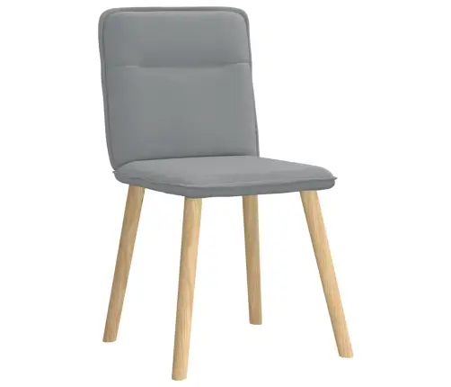 Valgomojo Kėdės, 6Vnt., Šviesiai Pilkos Spalvos, Audinys Valgomojo Kėdės, 6Vnt., Šviesiai Pilkos Spalvos, Audinys