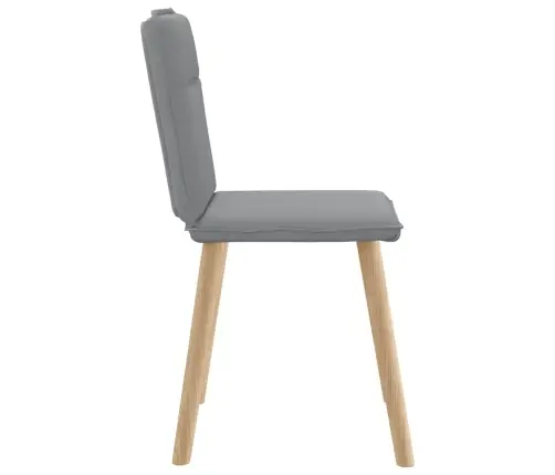 Valgomojo Kėdės, 6Vnt., Šviesiai Pilkos Spalvos, Audinys Valgomojo Kėdės, 6Vnt., Šviesiai Pilkos Spalvos, Audinys