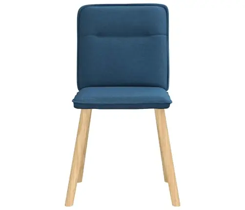 Virtuves Krēsli, 6 Gab., Zils Audums Vidaxl