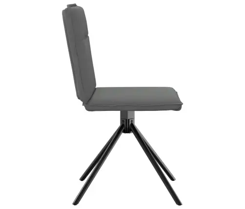 Virtuves Krēsli, 6 Gab., Tumši Pelēks Audums Vidaxl