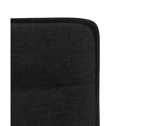 Virtuves Krēsli, 6 Gab., Melns Audums Vidaxl