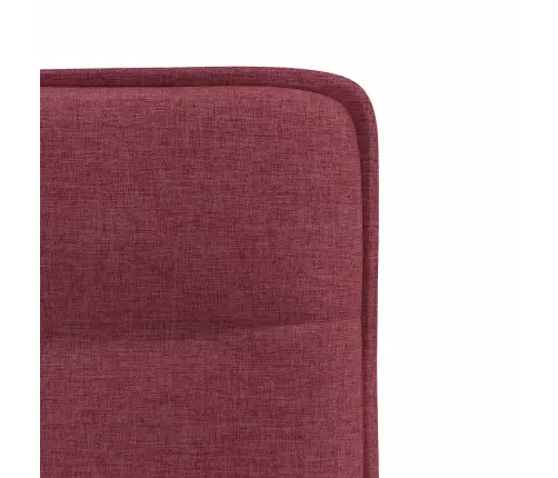 Virtuves Krēsli, 6 Gab., Vīnsarkans Audums Vidaxl