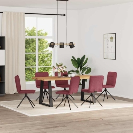 Söögitoolid 6 Tk, Veinipunane, Kangas