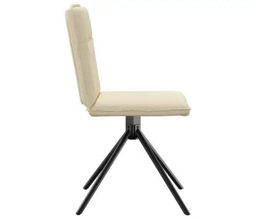 Valgomojo Kėdės, 6Vnt., Kreminės Spalvos, Audinys Valgomojo Kėdės, 6Vnt., Kreminės Spalvos, Audinys