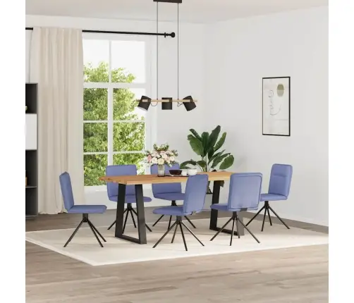 Söögitoolid 6 Tk, Teksasinine, Kangas