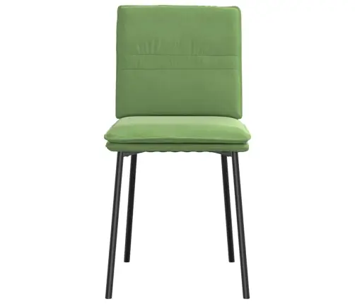 Valgomojo Kėdės, 6Vnt., Šviesiai Žalios Spalvos, Aksomas