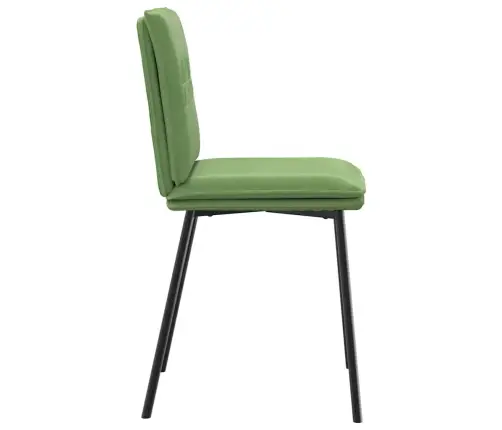 Valgomojo Kėdės, 6Vnt., Šviesiai Žalios Spalvos, Aksomas