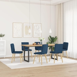 Söögitoolid 6 Tk, Sinine, Kangas