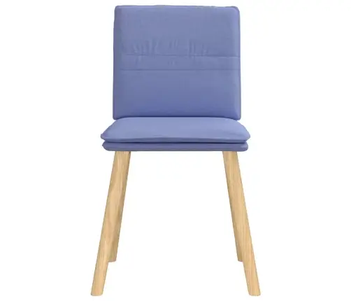 Virtuves Krēsli, 6 Gab., Džinsa Zils Audums Vidaxl