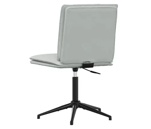 Virtuves Krēsli, 4 Gab., Gaiši Pelēks Samts Vidaxl