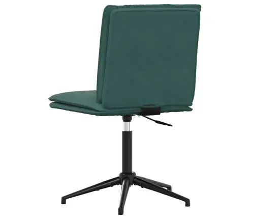 Virtuves Krēsli, 4 Gab., Tumši Zaļš Samts Vidaxl