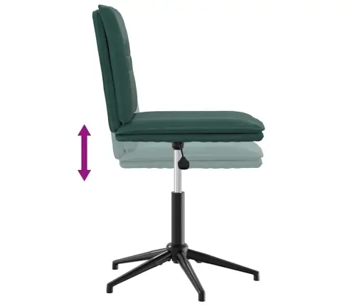 Virtuves Krēsli, 4 Gab., Tumši Zaļš Samts Vidaxl