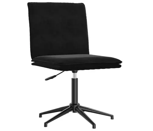 Valgomojo Kėdės, 4Vnt., Juodos Spalvos, Aksomas Valgomojo Kėdės, 4Vnt., Juodos Spalvos, Aksomas